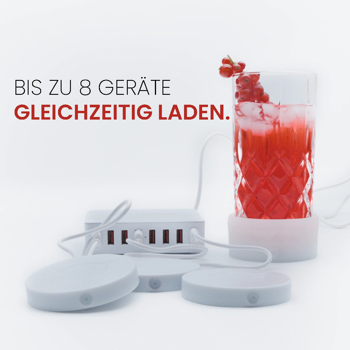 USB-Ladestation mit 8 Anschlüssen